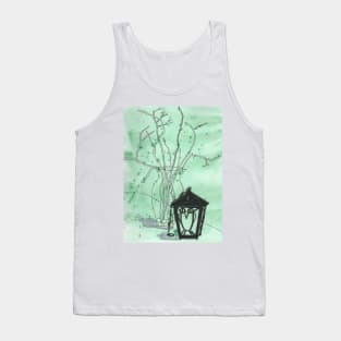 Bryn Mawr Green Owl Tank Top